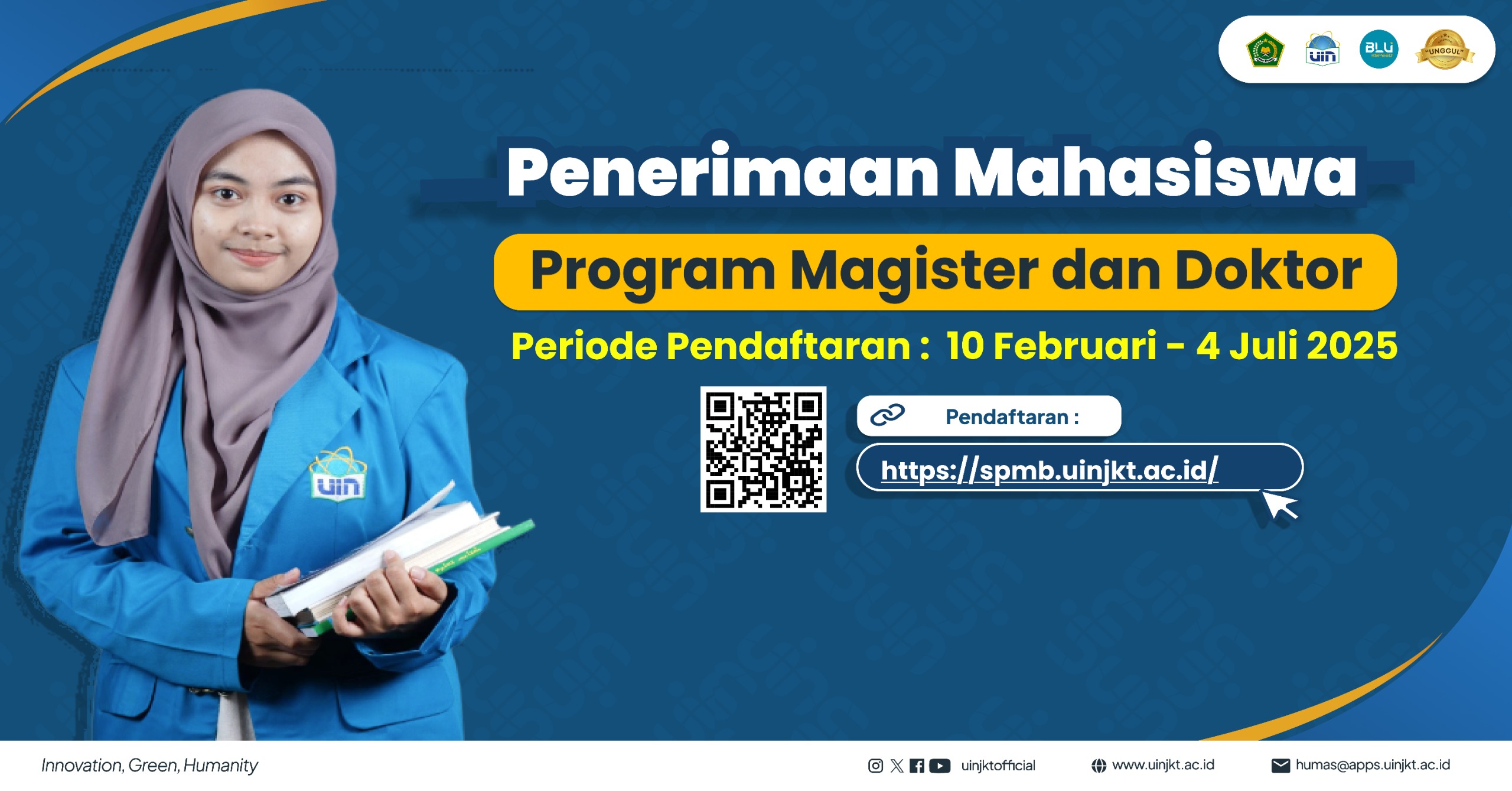 Kuliah S2 dan S3 di UIN Jakarta? Pendaftaran Semester Ganjil 2025/2026 Sudah Dibuka!